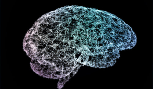 Chronic decision fatigue visualized through a tangled neural brain network illustrating mental exhaustion and complexity.