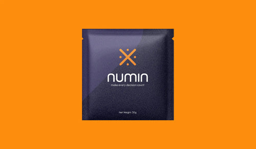Supplement for doctors sachet displayed with bright orange background