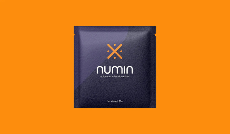 Supplement for doctors sachet displayed with bright orange background